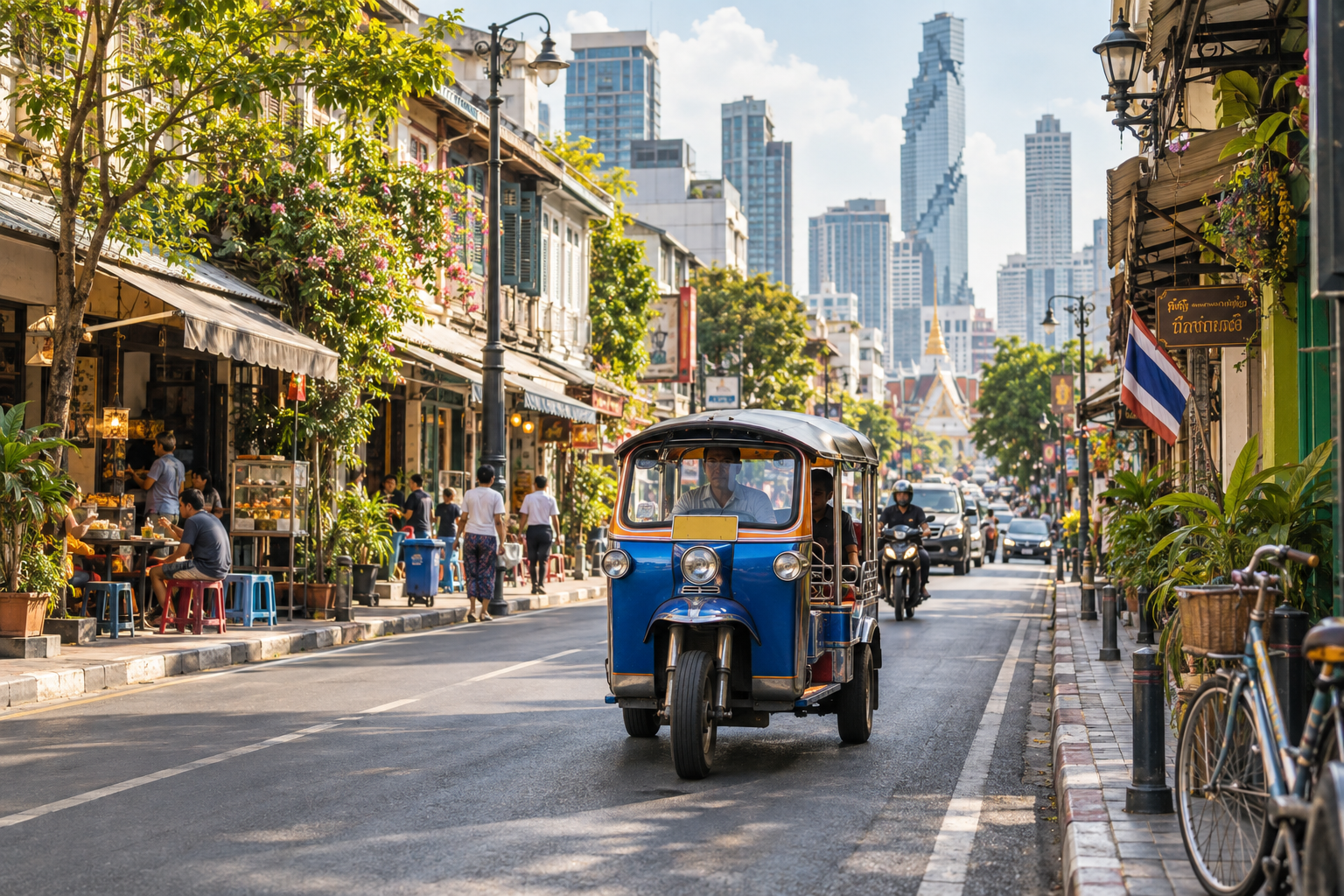 Bangkok shops and modern business district